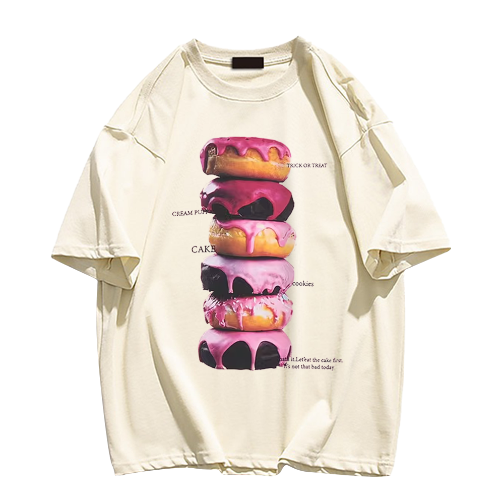 Street Yummy Donuts Cotton T-shirt