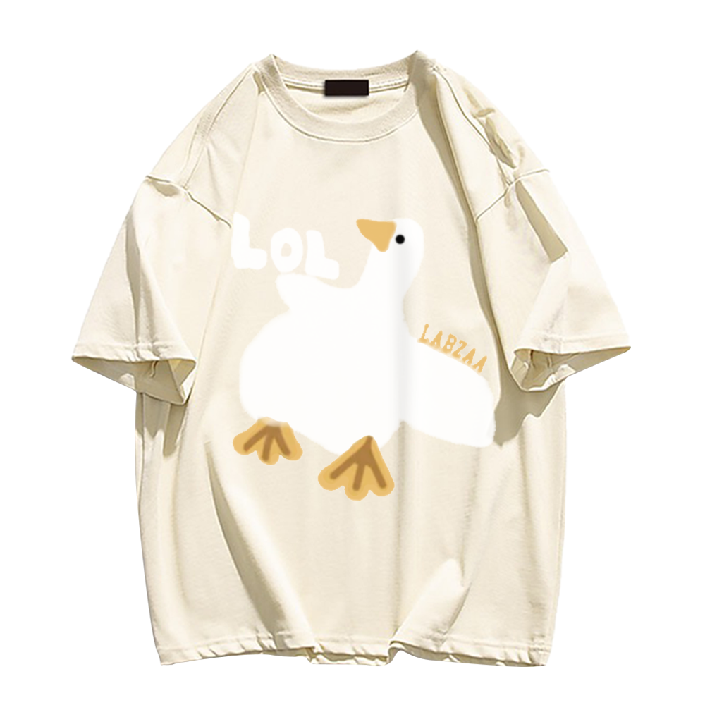 Urban Cartoon Duck Graphic T-shirt