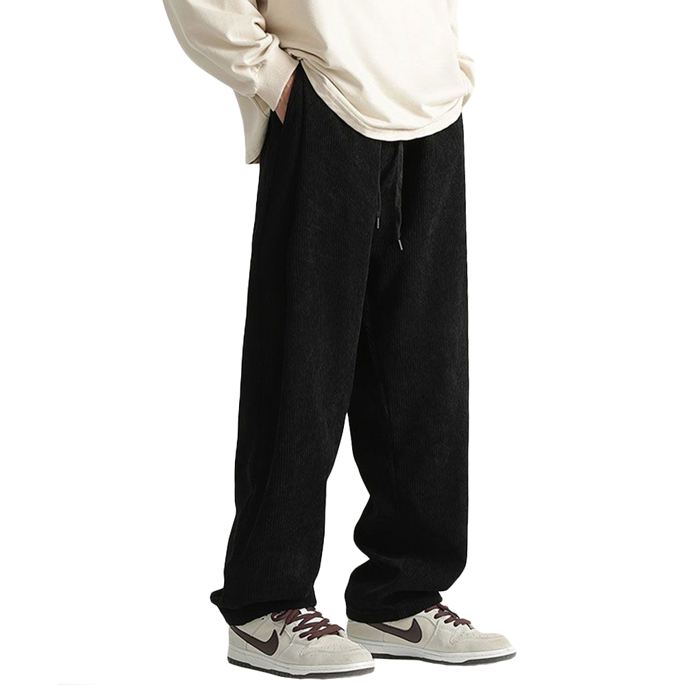 American Corduroy Straight Solid Color Sweatpants