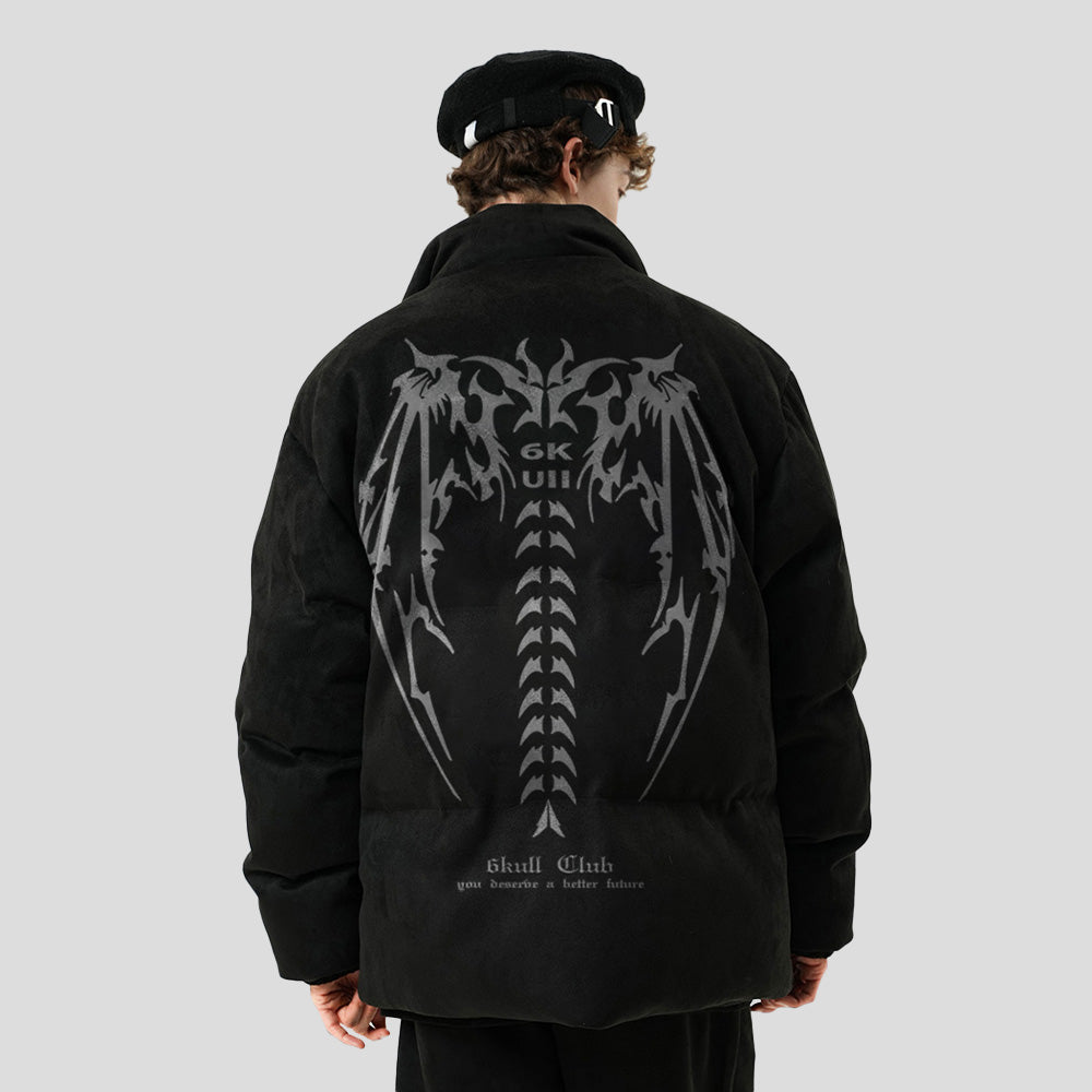 6Kull Heavyweight Bone Wing Coat