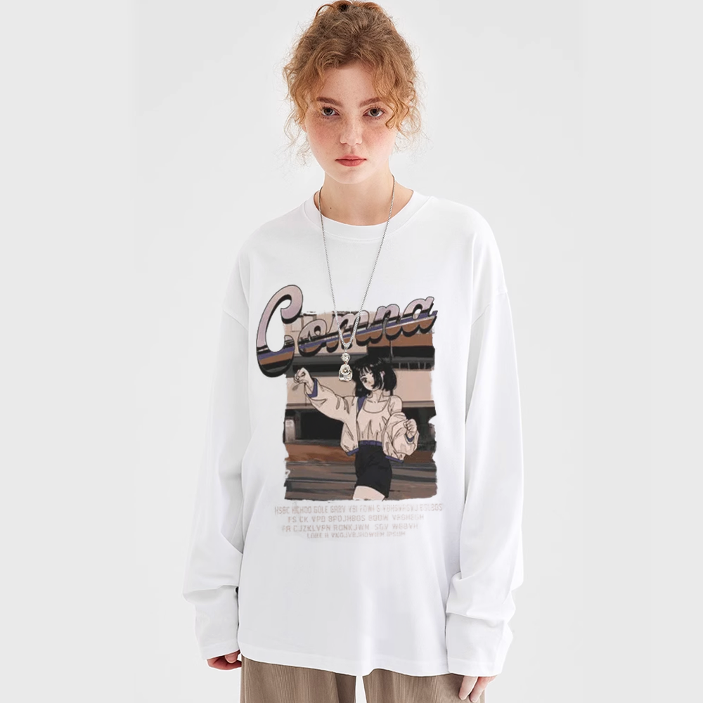 Urban ‘Japanese Girl’ Long Sleeve Shirt