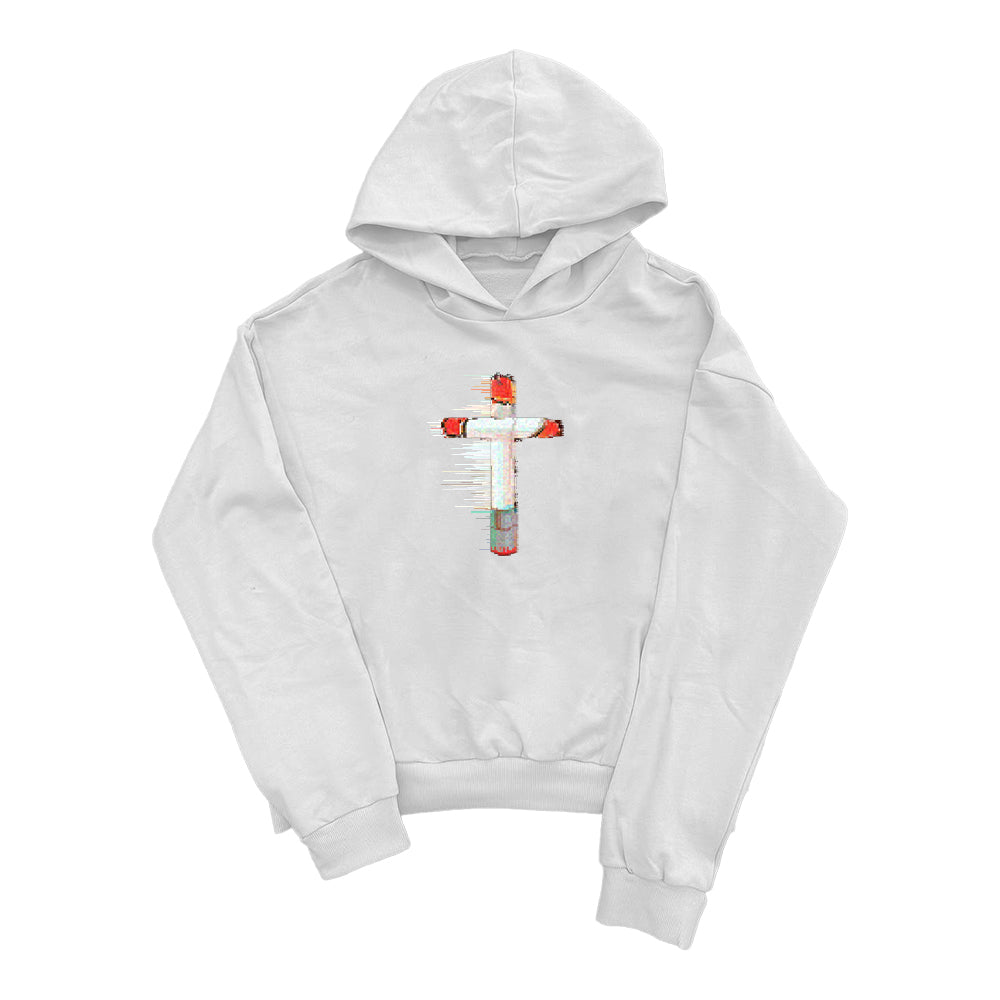 3endlesss "Glitch Faith" Digital Cross Hoodie