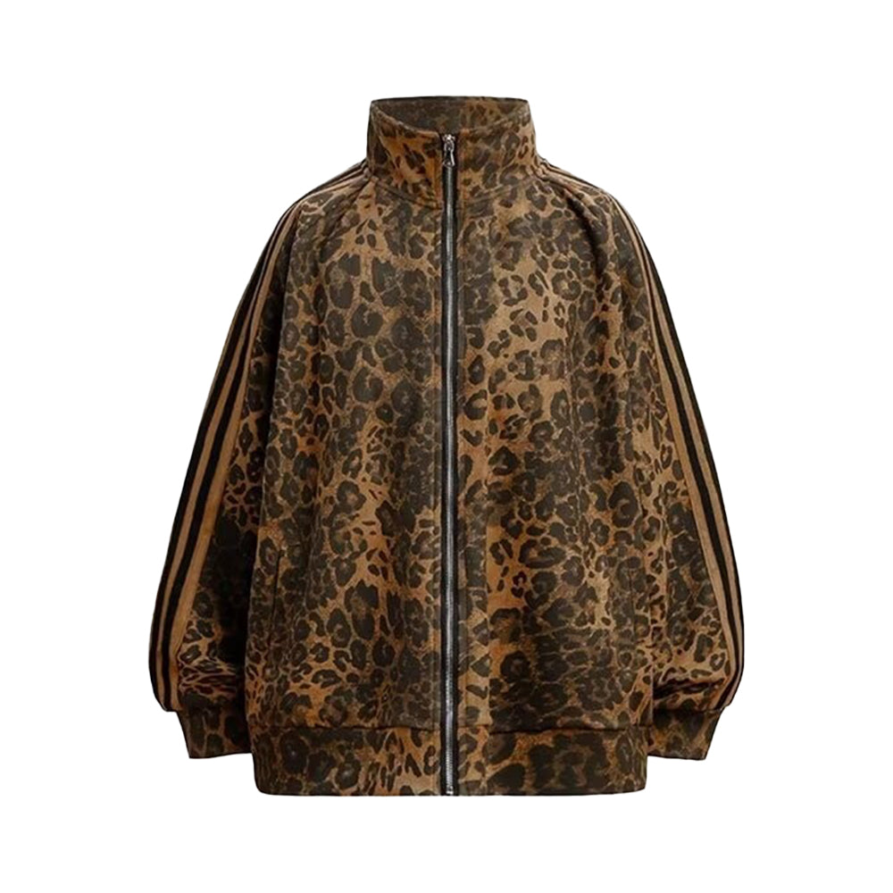 High Street Leopard Print Tracksuit - Brown