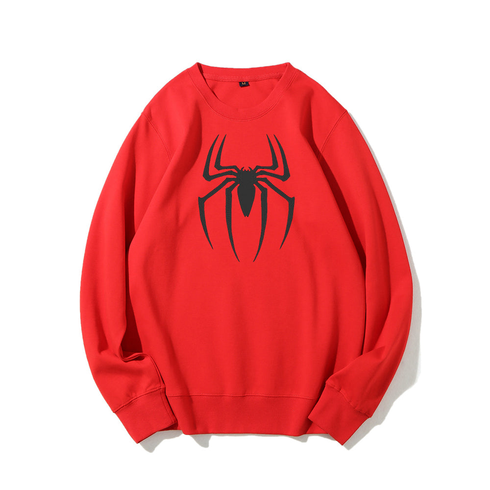 Embroidered Sweatshirt with Spiderman Design