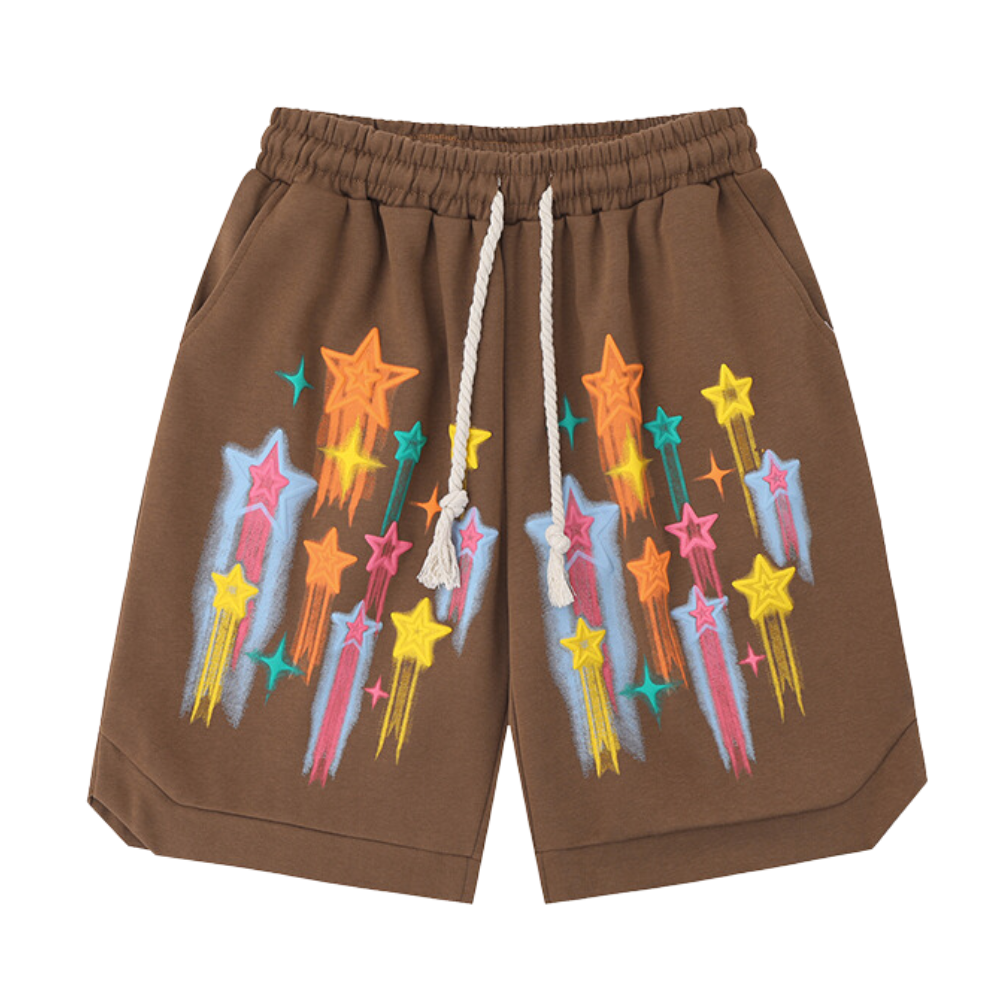 Street Pentagram Sports Cotton Shorts