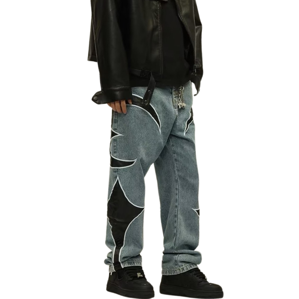 🔥American Hip Hop Street Versatile Printed Jeans