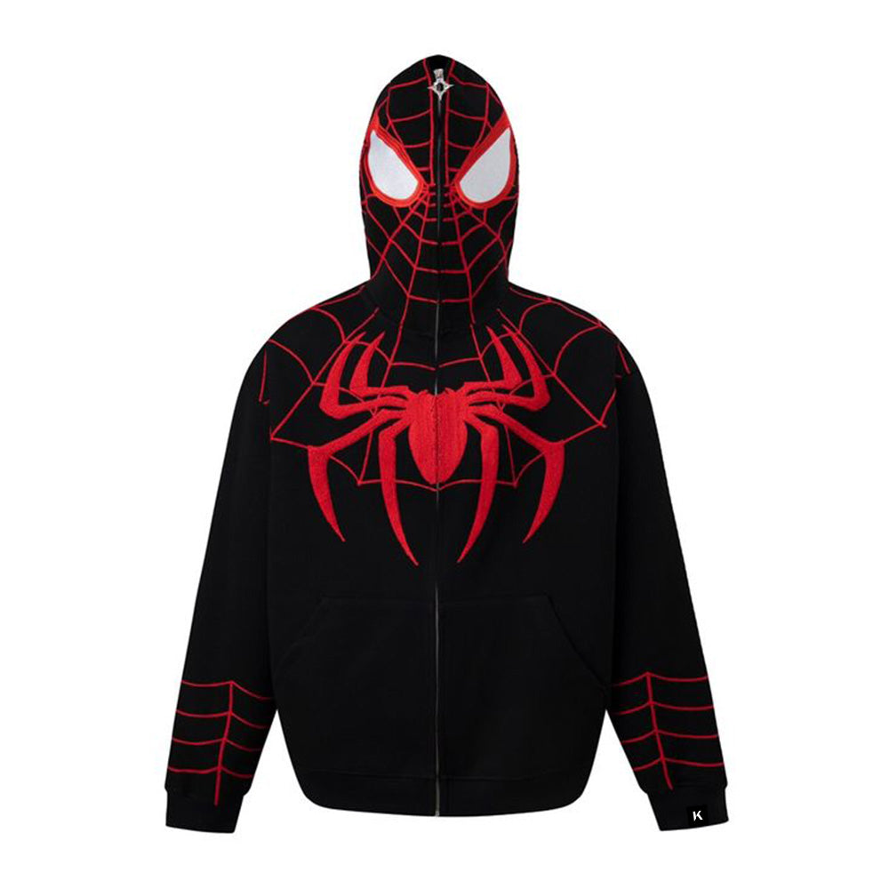 🔥High Street Spider Jacquard Hoodie