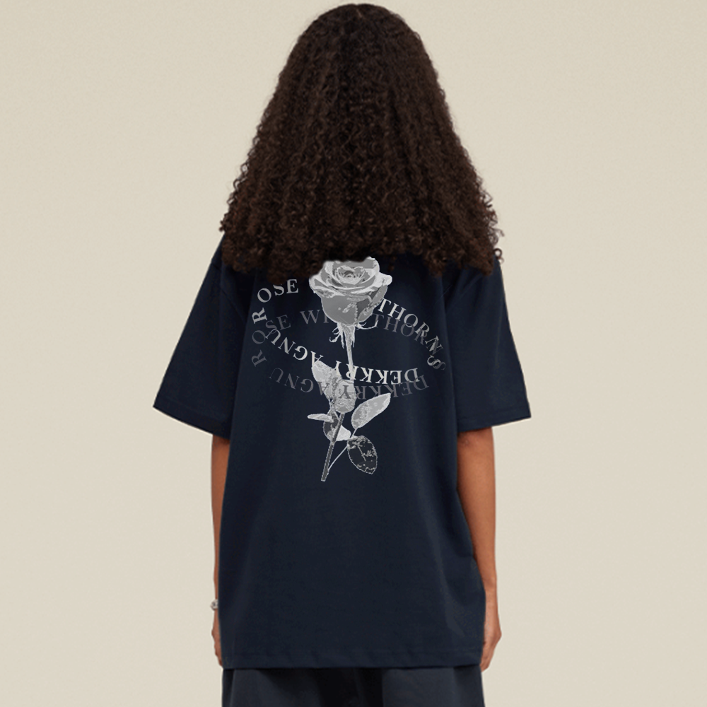 Simple Loose Rose T-Shirt