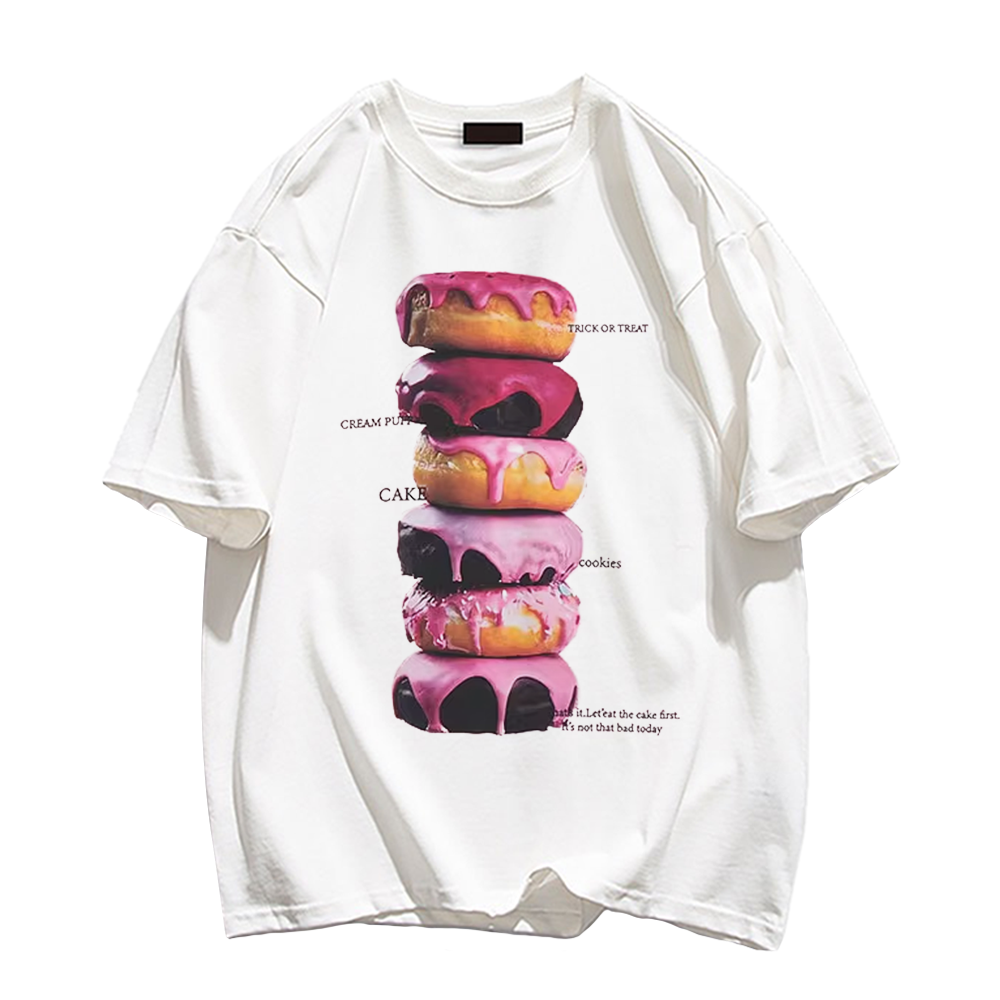 Street Yummy Donuts Cotton T-shirt