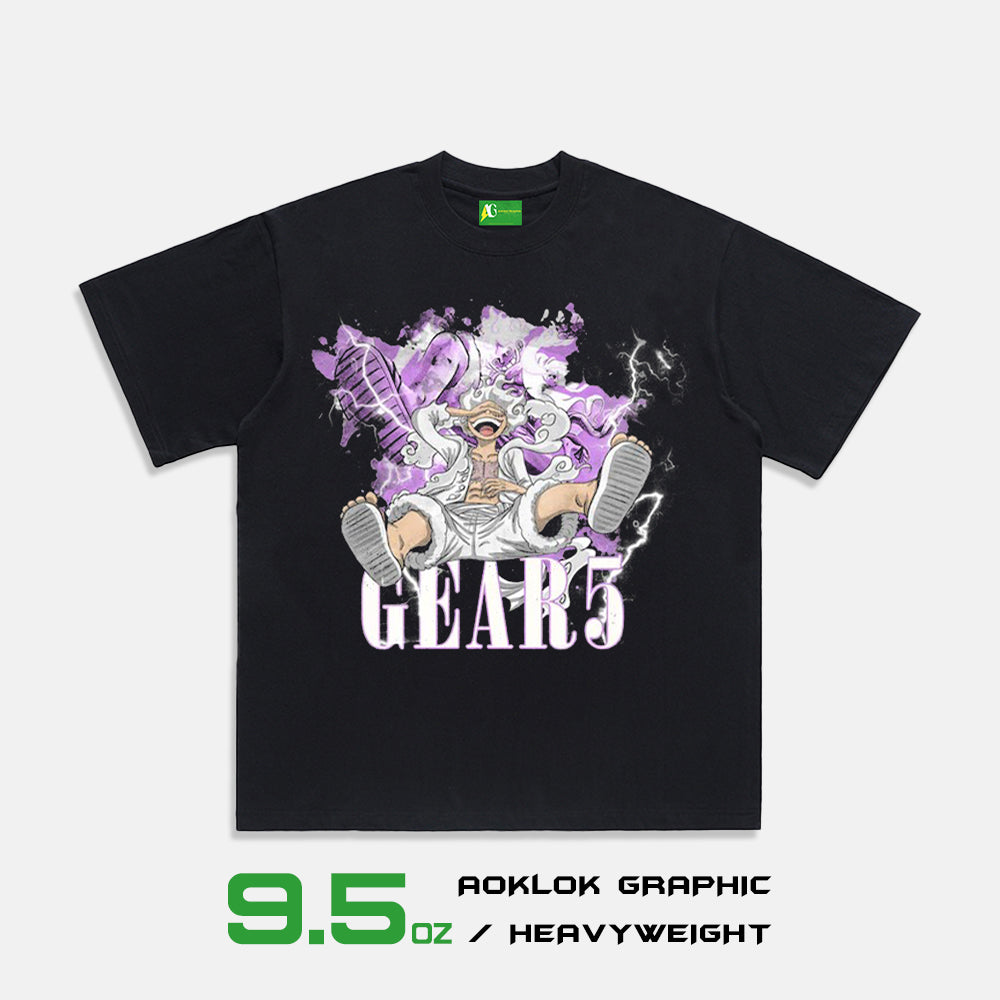 AG® Japanese Gear5 Characters Washed T-Shirt