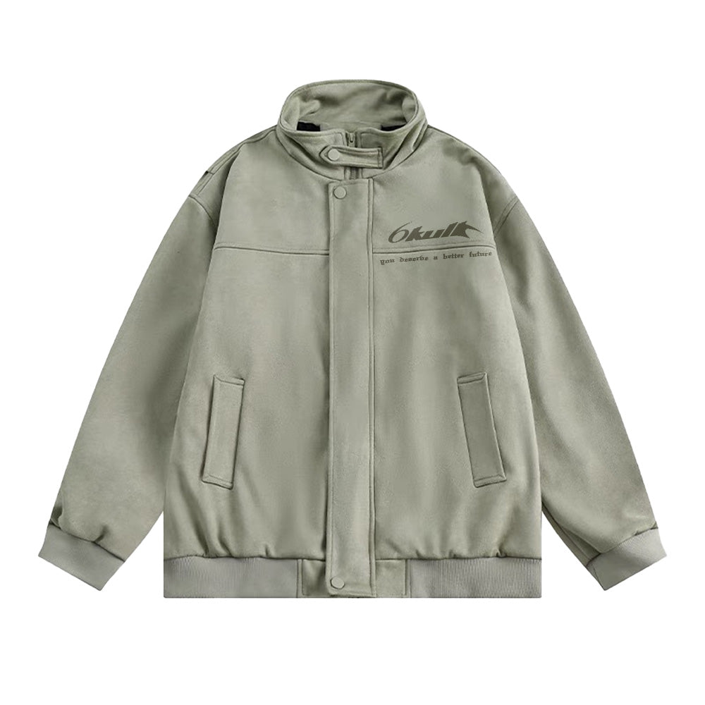 6Kull Stand Collar Bone Wing Jacket