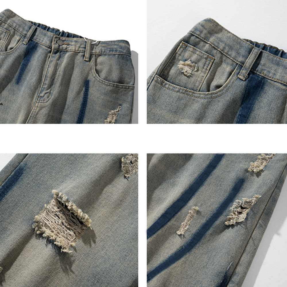 Street Scratch Design Jeans