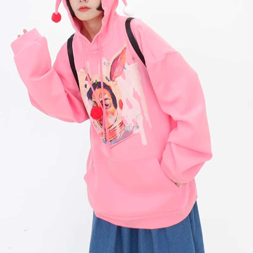 Funny Joker Print Hoodie