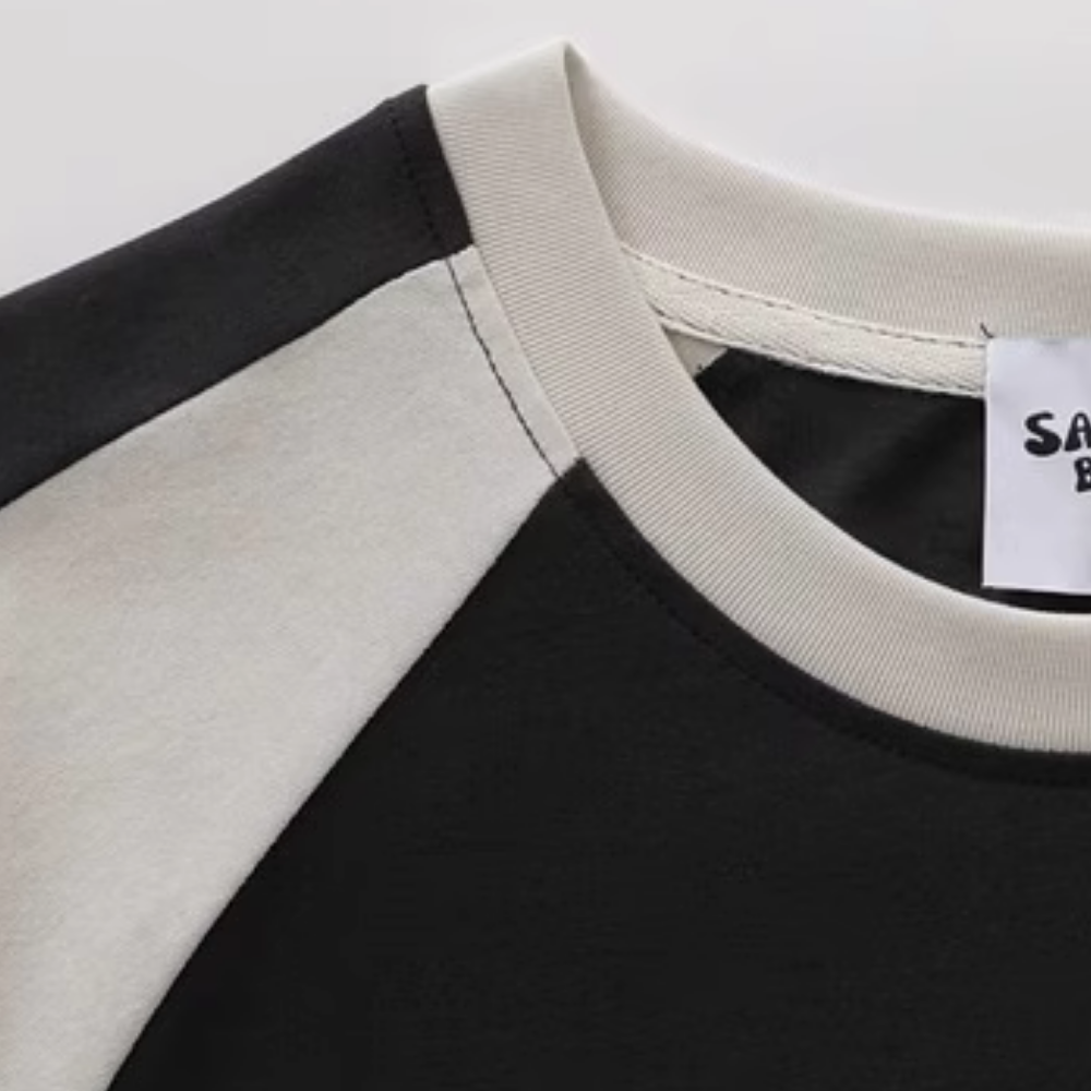 Vintage Raglan Sleeve Couple T-Shirt