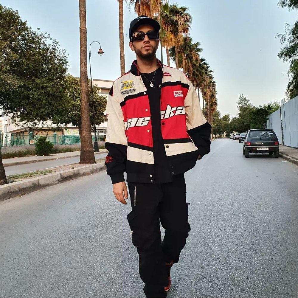 Vintage Street BlackAir Motorcycle Varsity Jacket