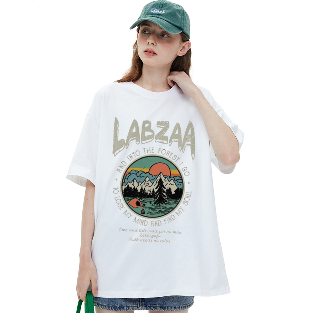 Cartoon Landscape Graphic T-shirt