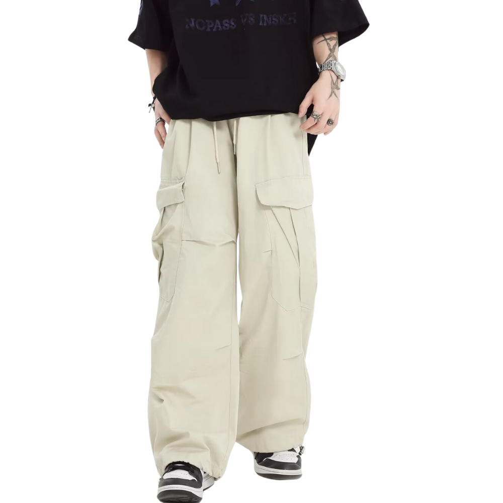 Couple's Cool Pleated Cargo Pants
