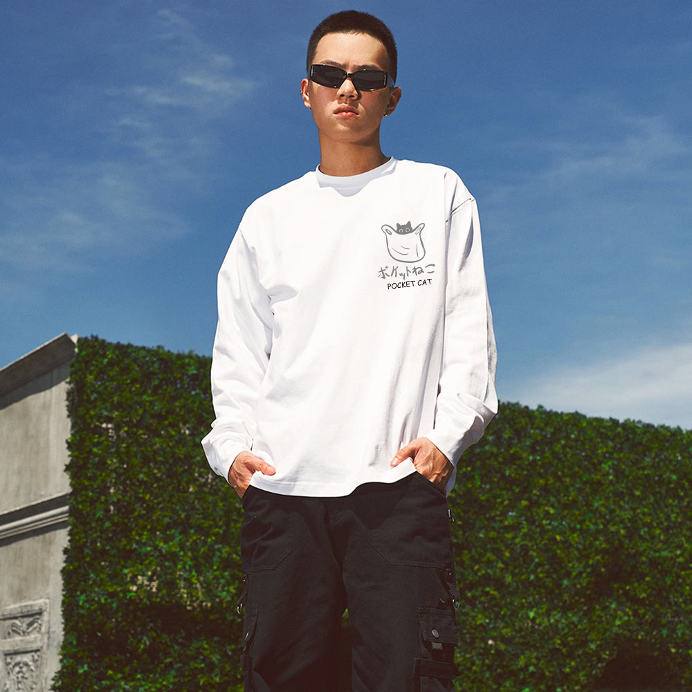 Cute Cat Graffiti Cotton Sweatshirt