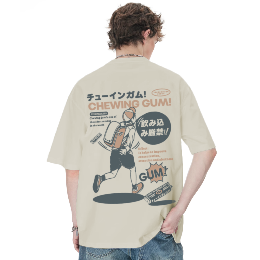 Japanese Retro Manga Print T-Shirt