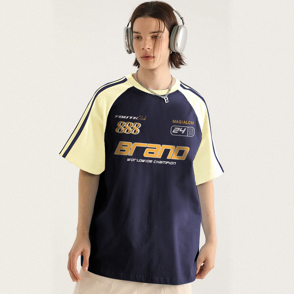 Classic Patchwork Raglan T-shirt