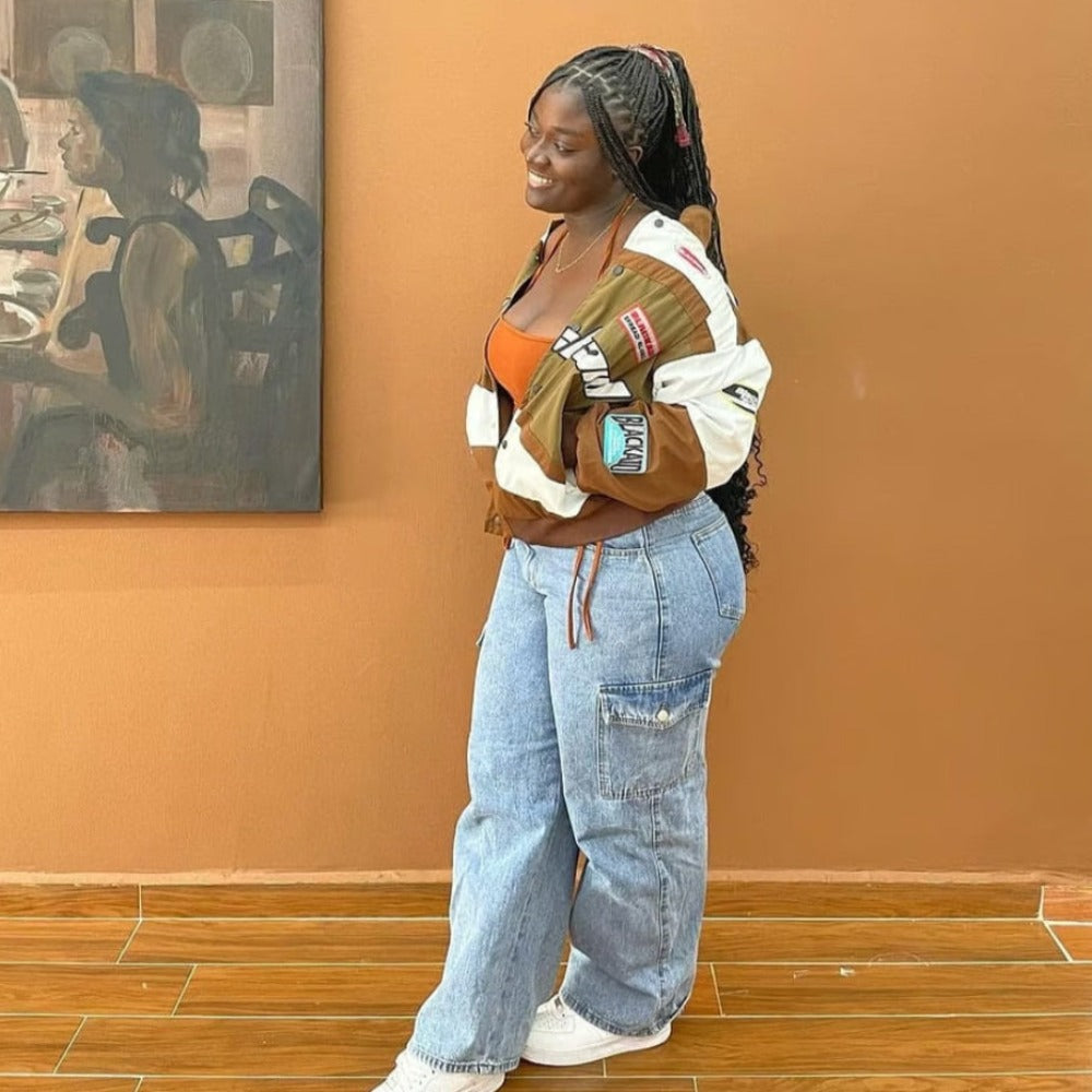 Vintage Street BlackAir Motorcycle Varsity Jacket