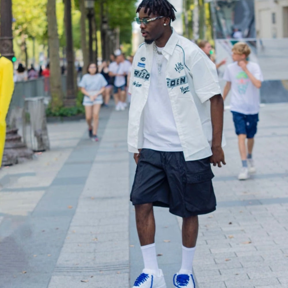 Japanese Solid Color Cargo Shorts