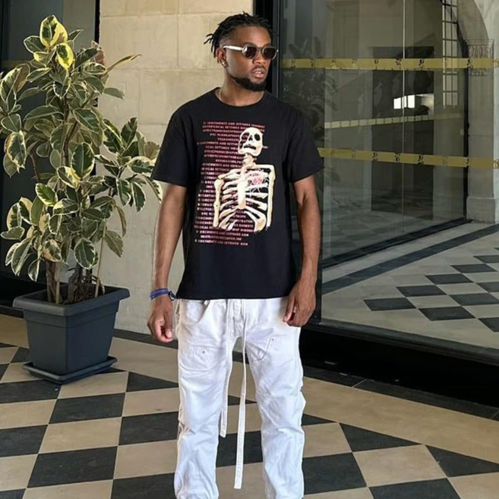 American Bold Skull Graphic T-Shirt