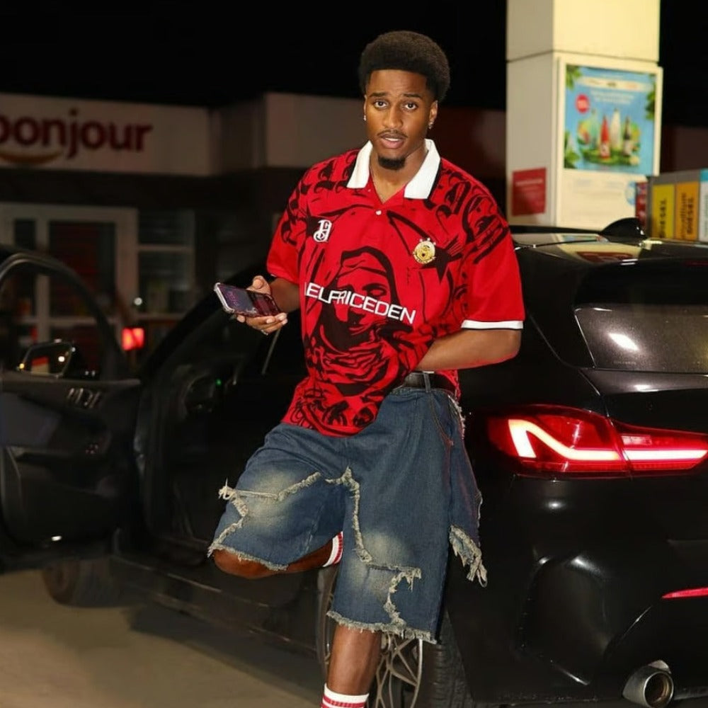 High Street Pentagram Patchwork Shorts