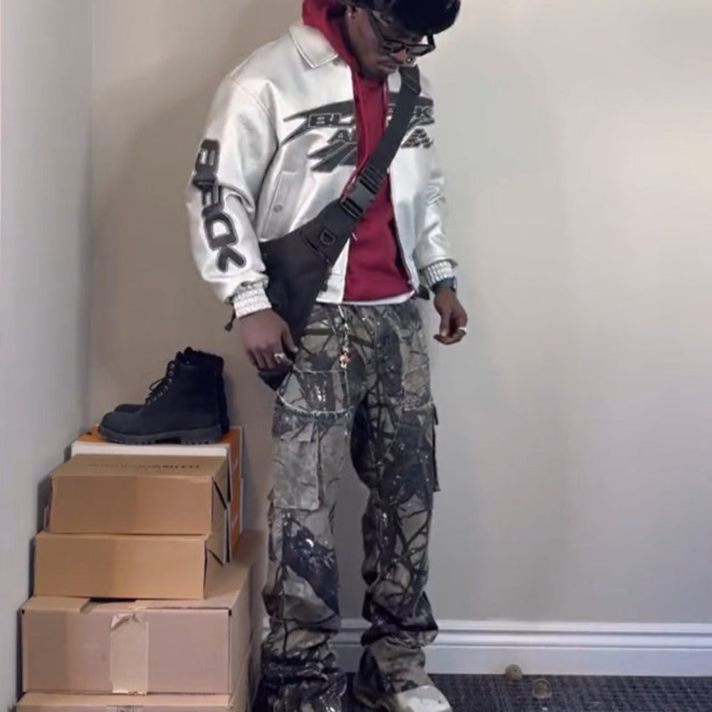 Street Jungle Camo Leaf Cargo Pant