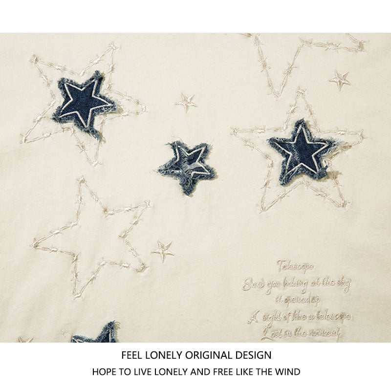 AG American Retro Embroidery Stars Shine Long Sleeves