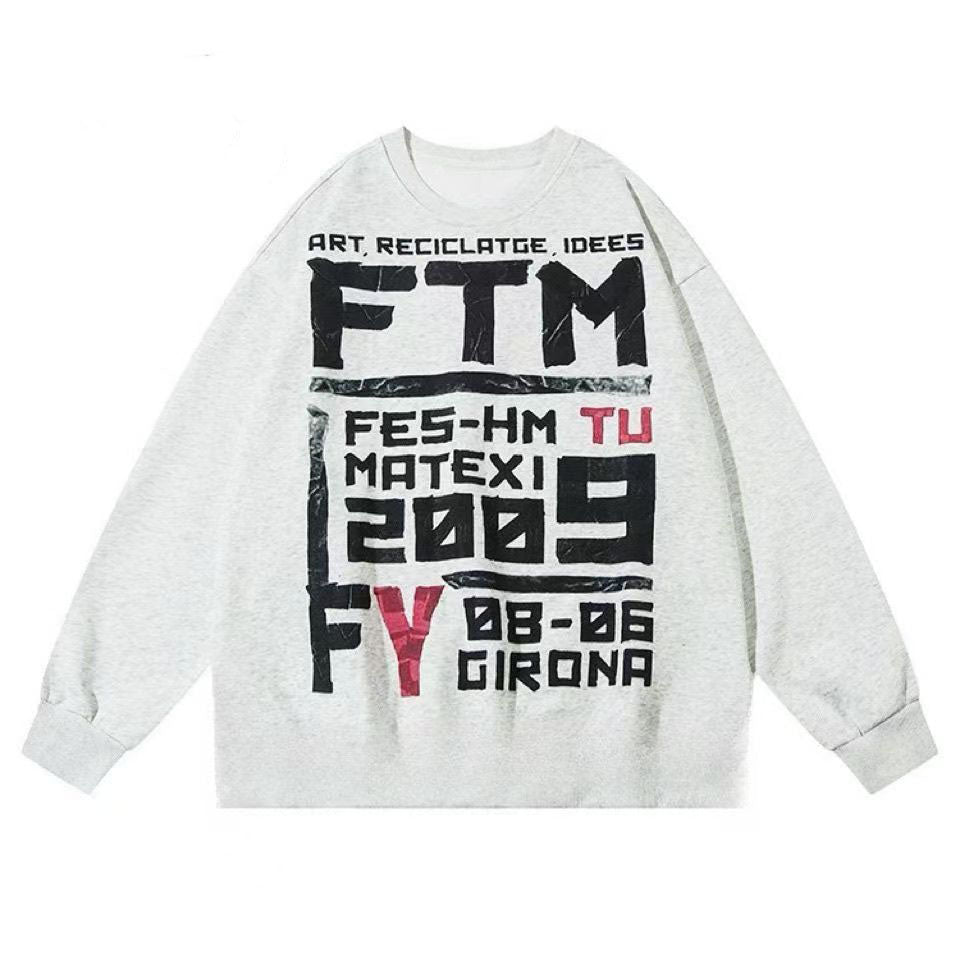AG American Retro Letter Style Long Sleeve Shirt