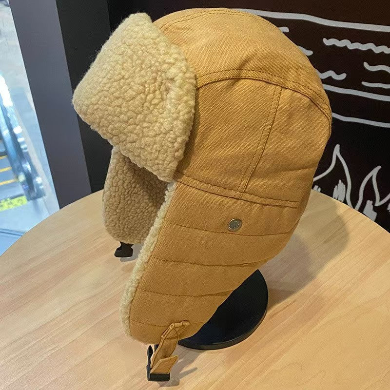 Solid Color Knitted Flying Hat