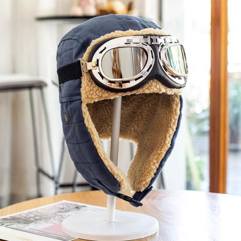 Solid Color Knitted Flying Hat