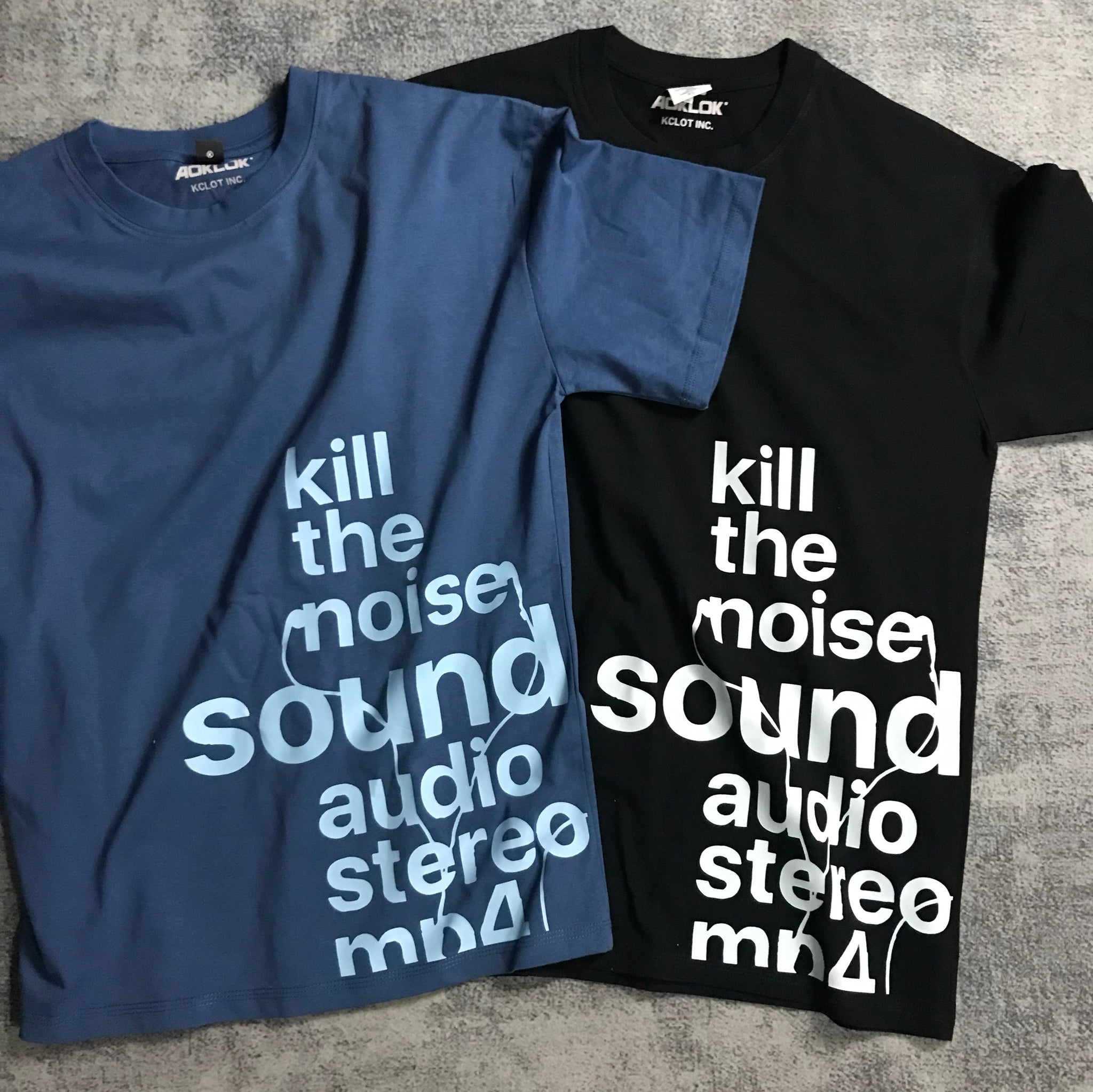 Unseen Echoes Melancholy Trend Letters Earphone Retro T-shirt