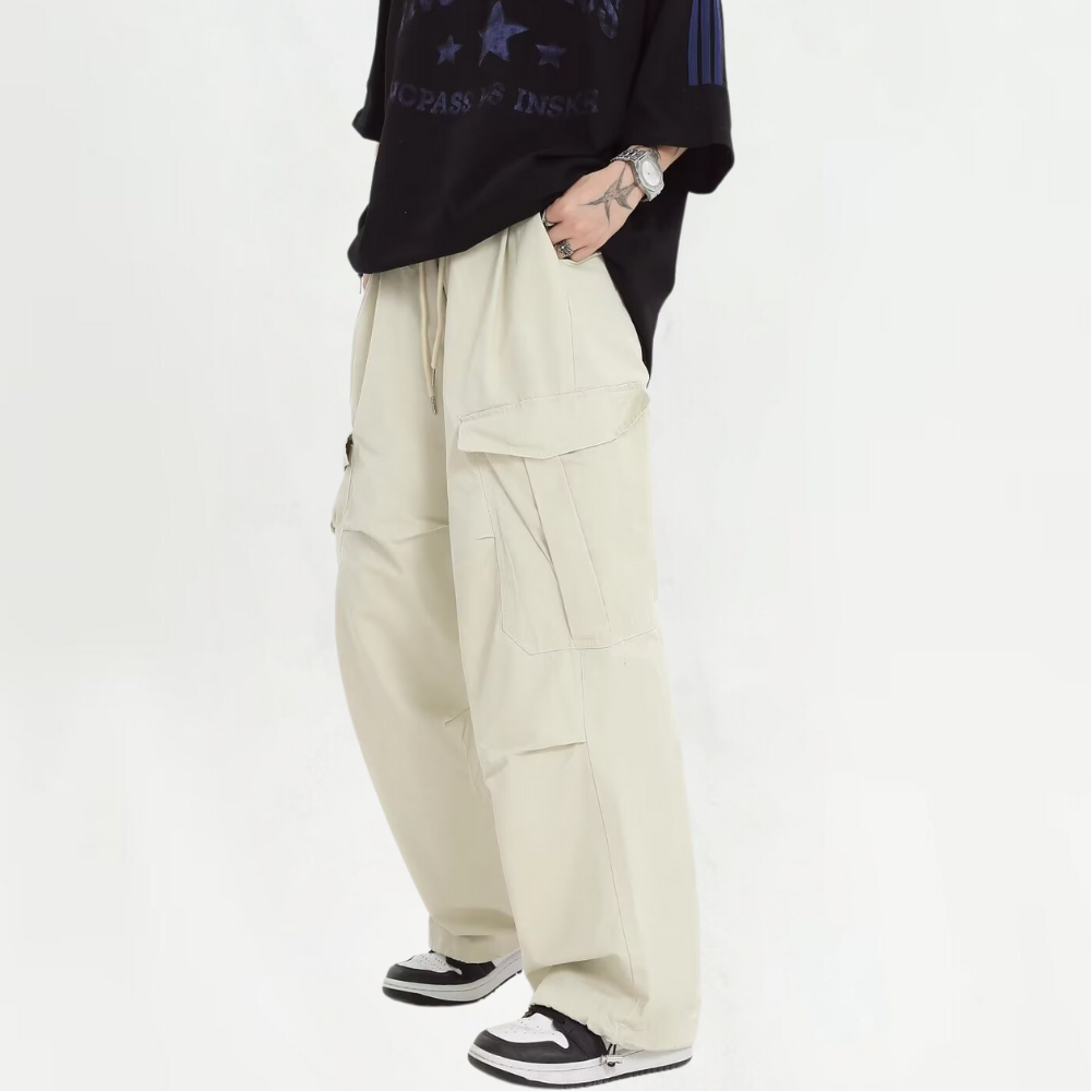 Couple's Cool Pleated Cargo Pants