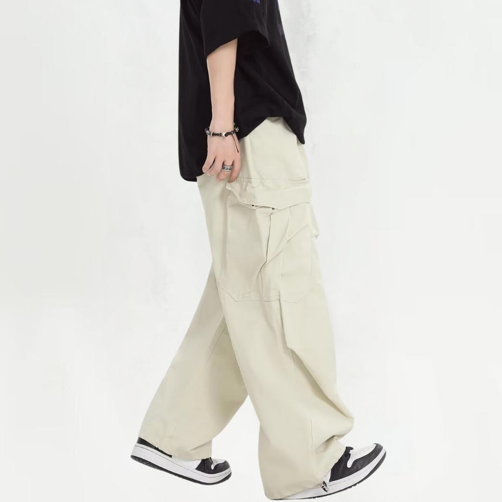 Couple's Cool Pleated Cargo Pants