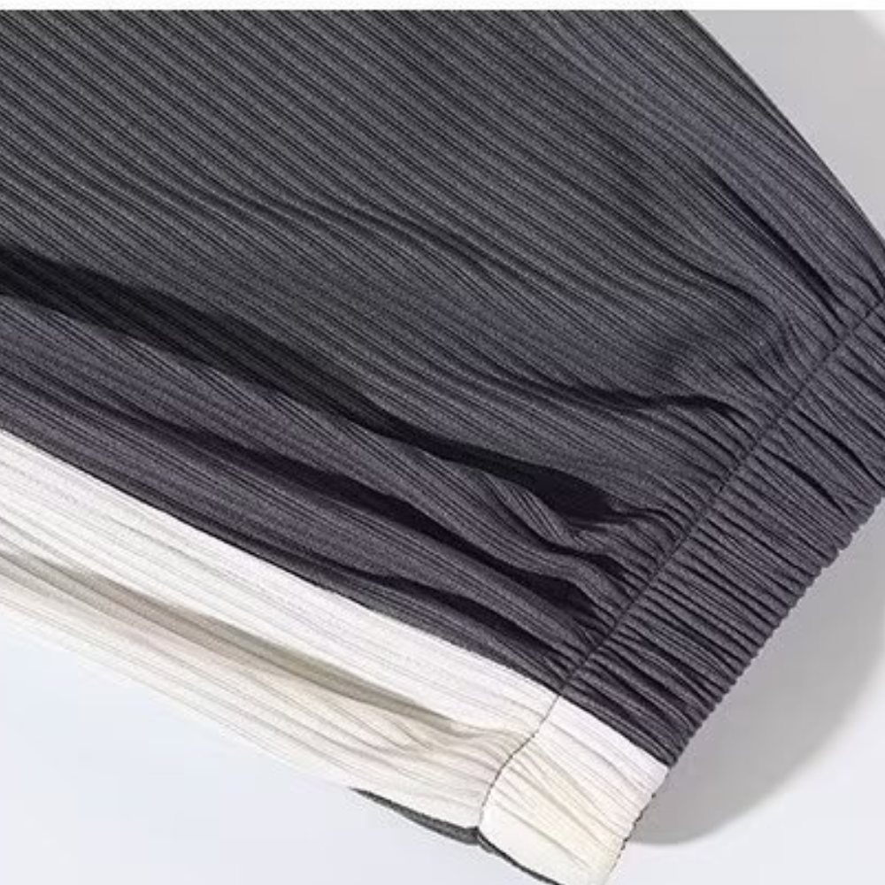 Paneled Drawstring Casual Sweatpants