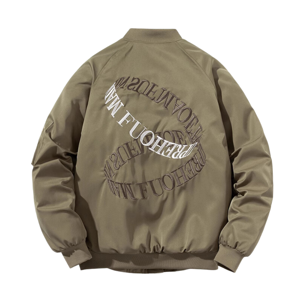 American Letter Embroidered Couple Jacket