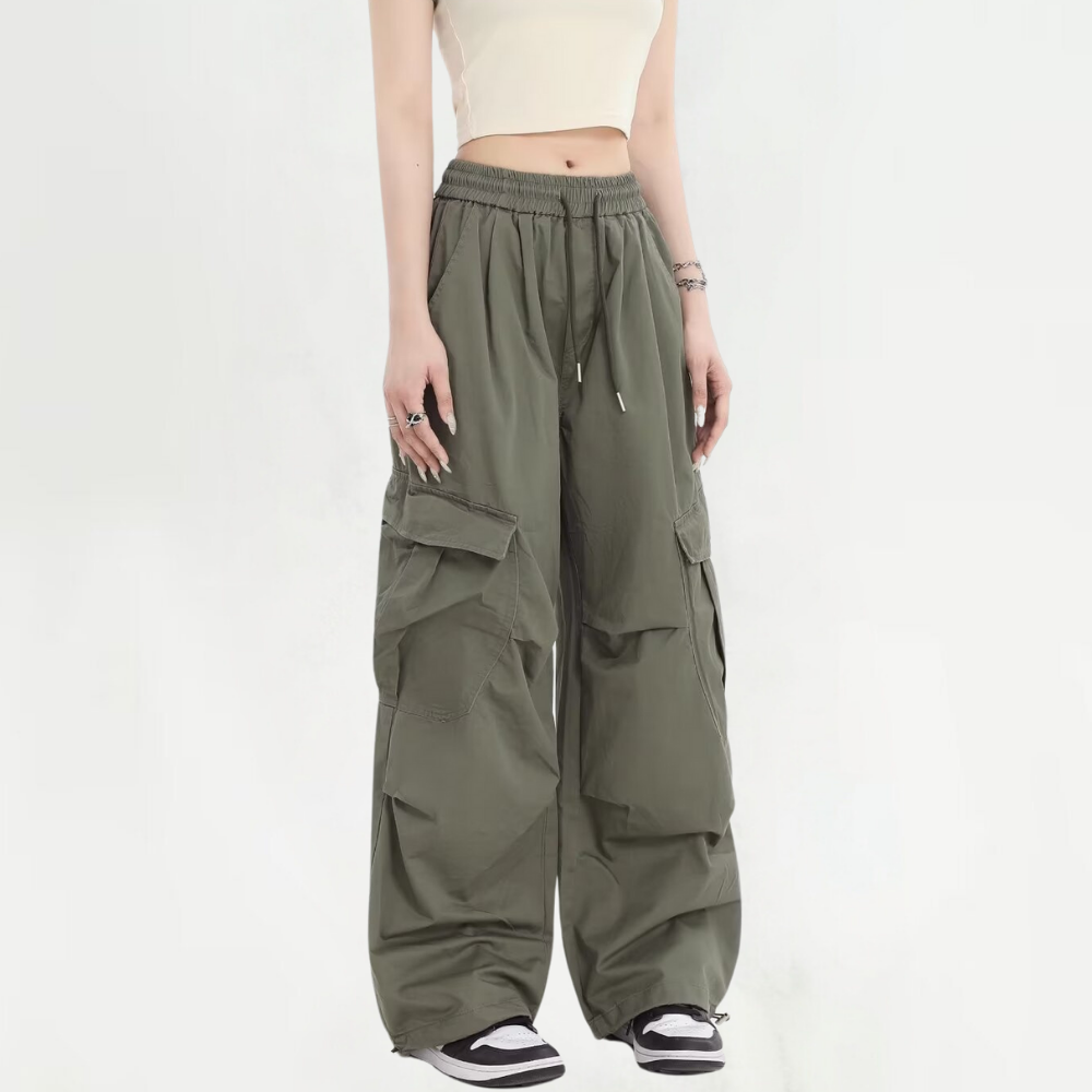 Couple's Cool Pleated Cargo Pants