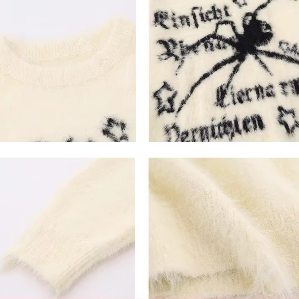 OOC' Vintage Spider Crewneck Knit Sweater