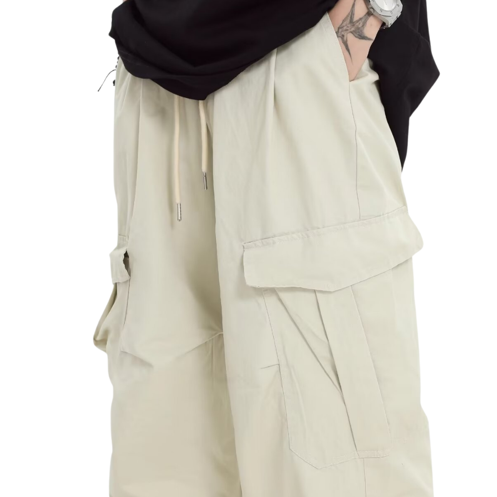 Couple's Cool Pleated Cargo Pants