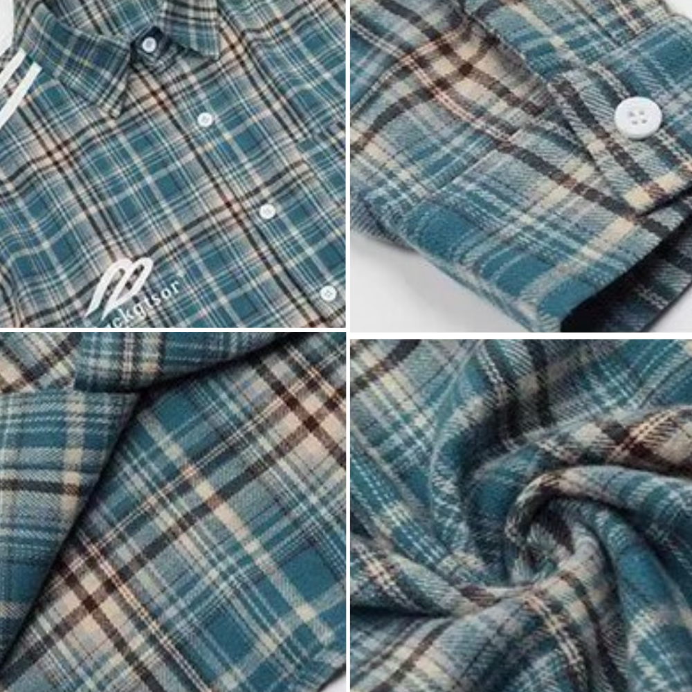 Sports Raglan Plaid Shirt