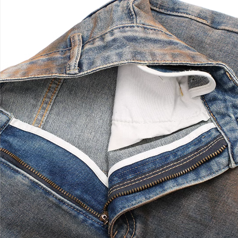 Old School Distressed Denim Jacket