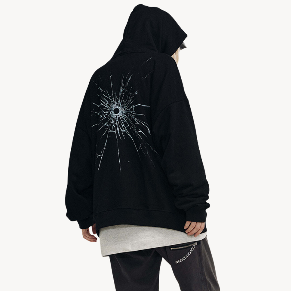 Hip-Hop Letter Print Hoodie