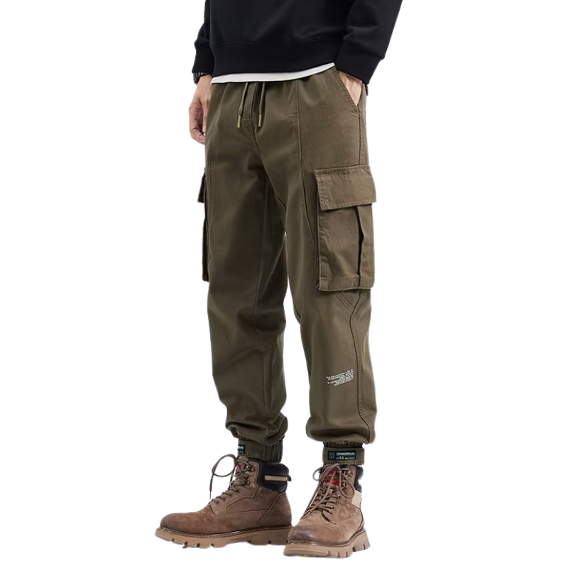 American Loose Strap Feet Harlan Multi-pocket Cargo Pants