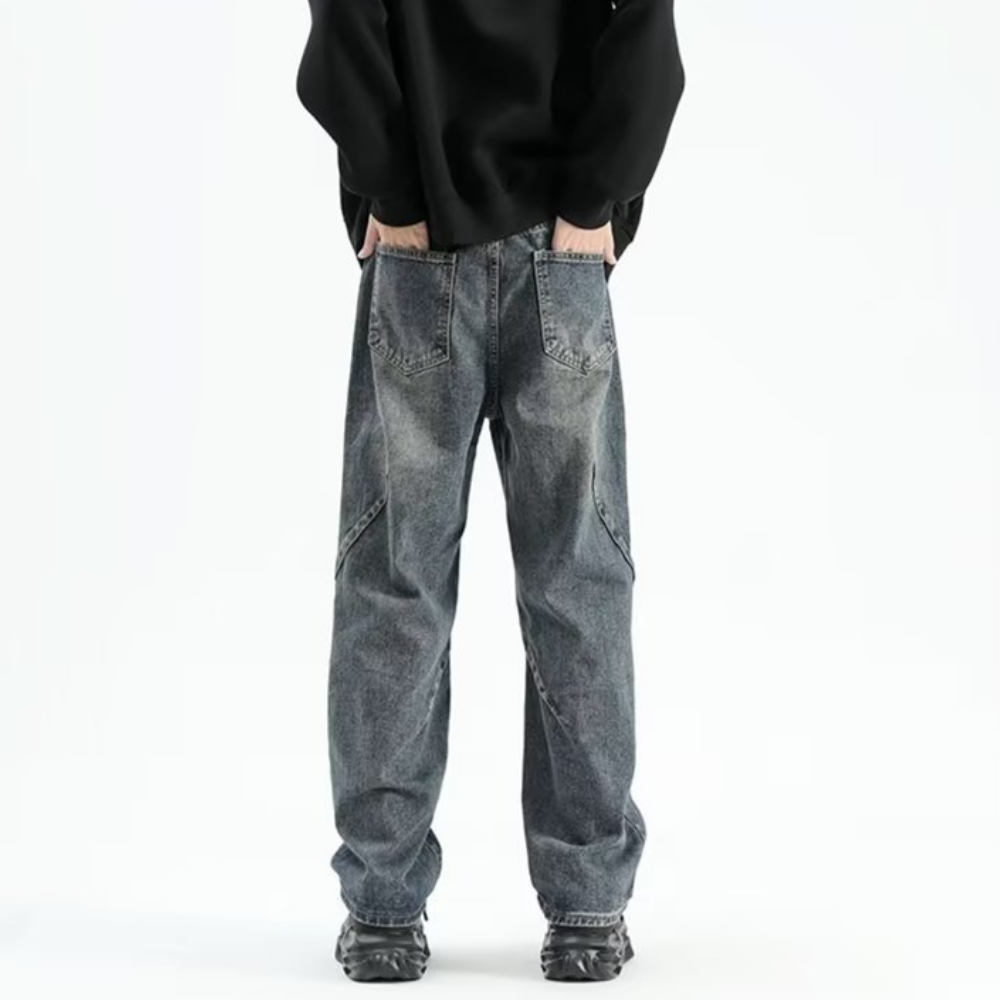 Casual Irregular Patchwork Jeans