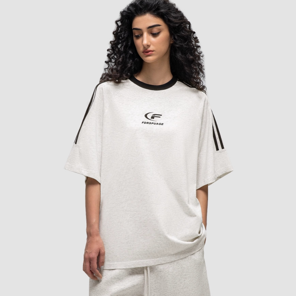 Retro Letter Print Raglan Sleeve T-shirt