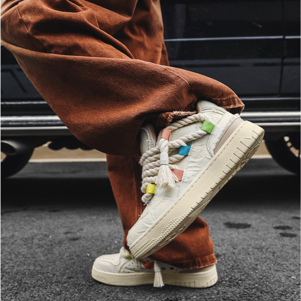 Street Worn Distressed Casual Shoes