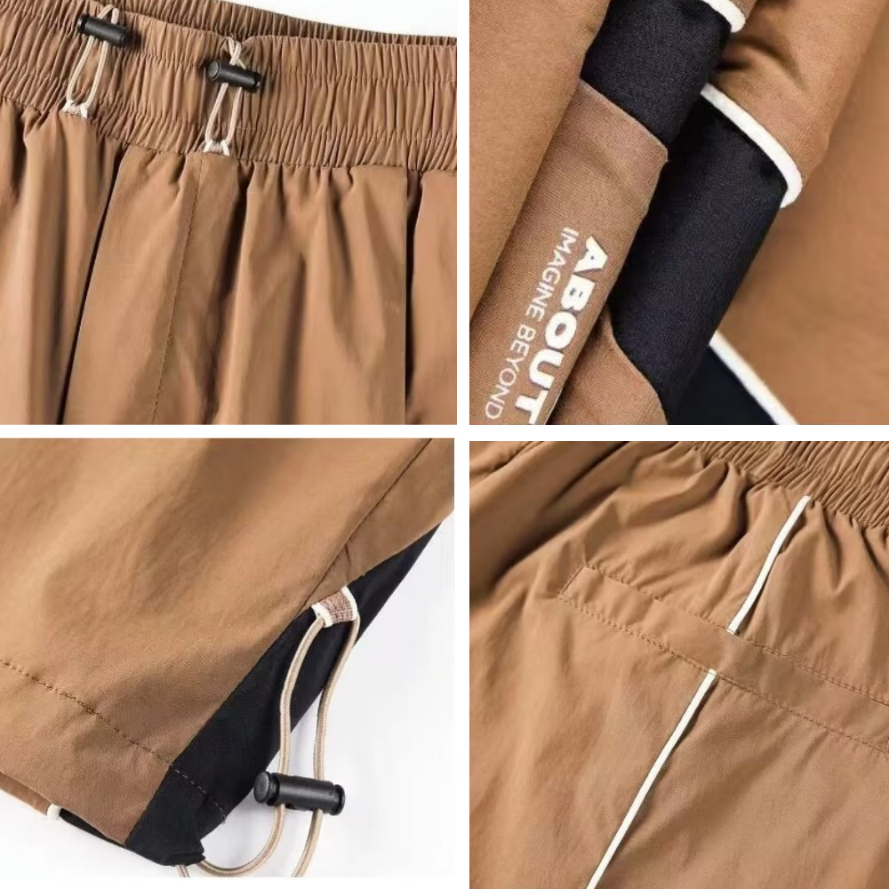 Retro Wide-Leg Quick-Drying Sweatpants