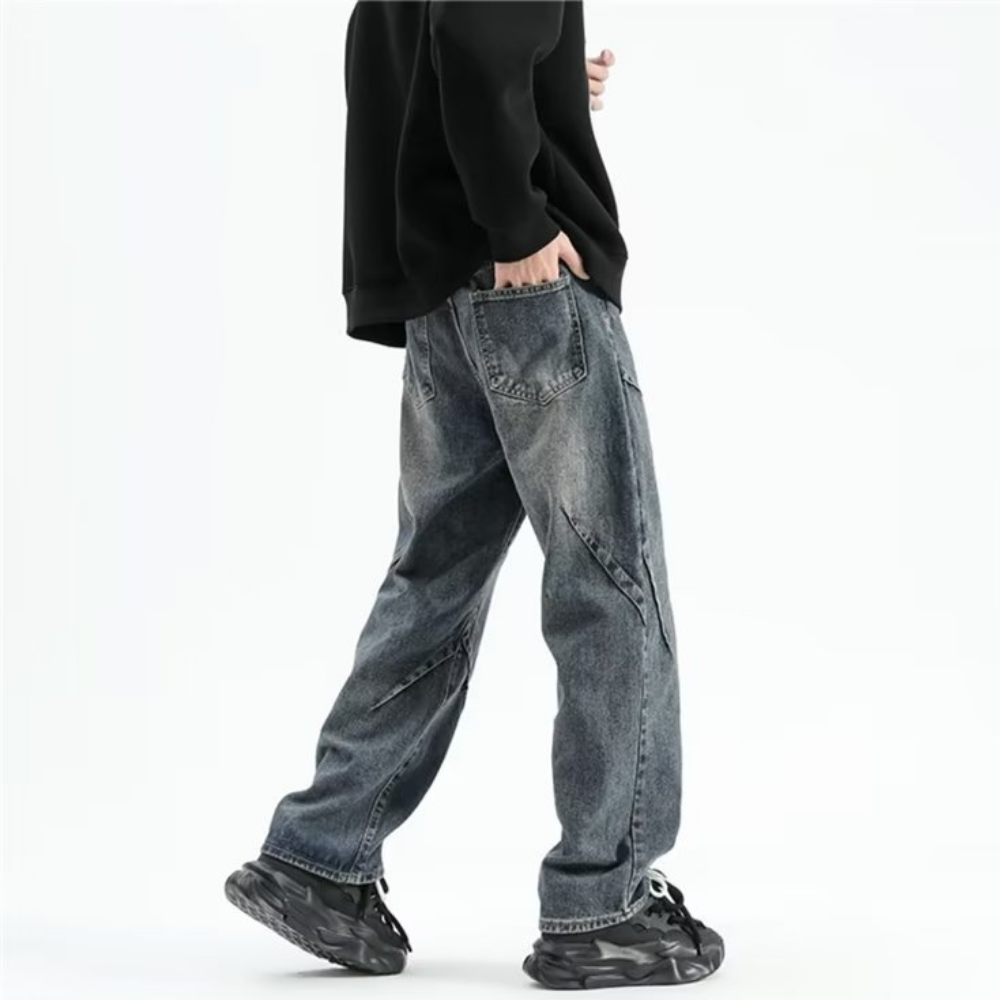 Casual Irregular Patchwork Jeans